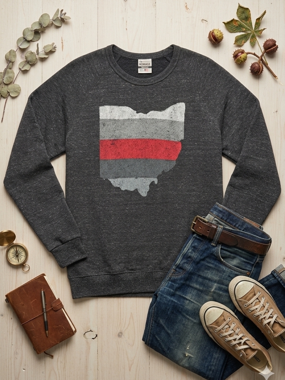 Vintage-Style Ohio State Pride Sweatshirt - Where I'm From